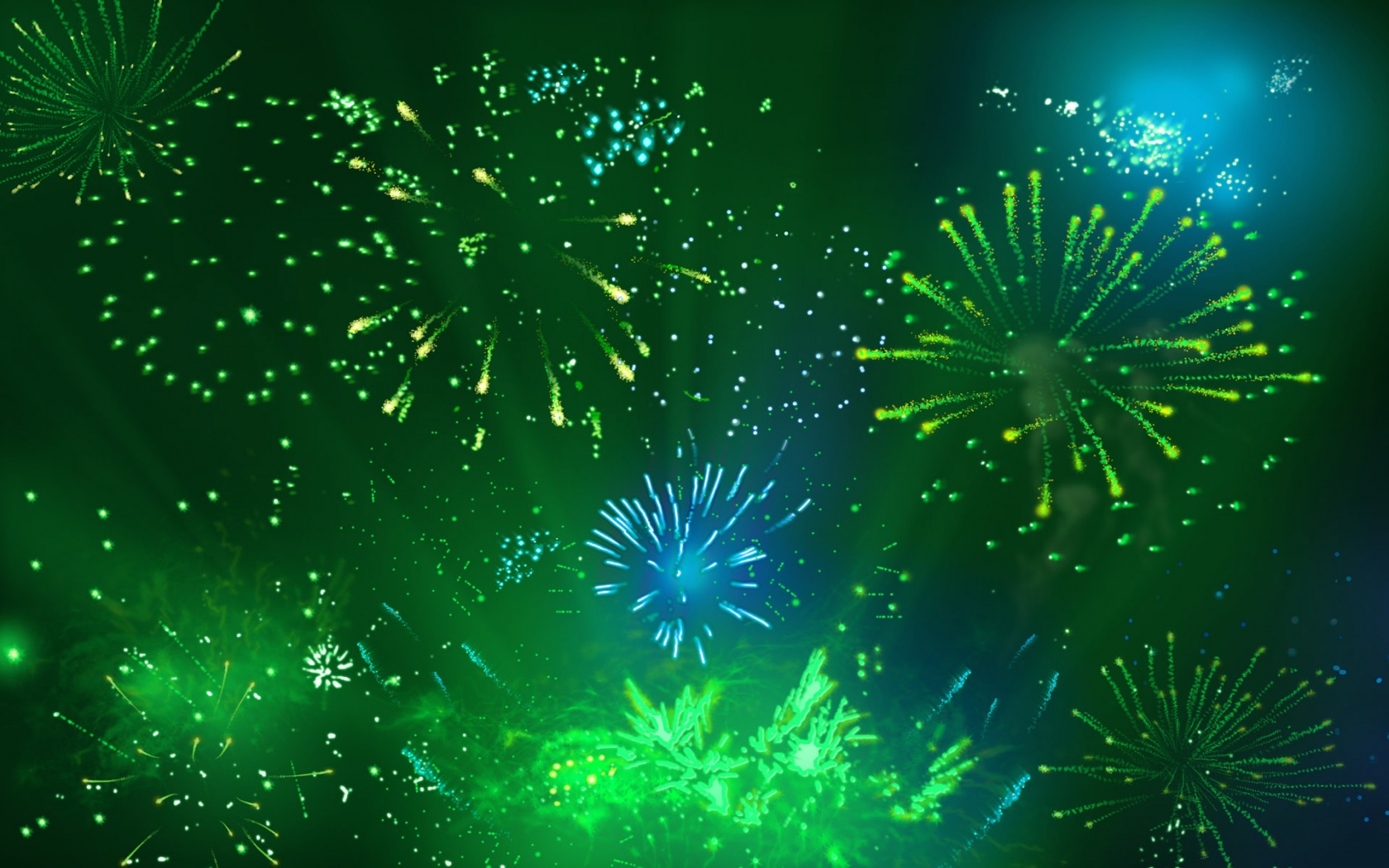 Green Fireworks 21919314169